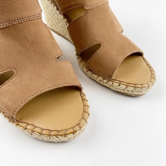 Franco Sarto Brown Nola Espadrille Wedge Sandals Size 9 NEW - Picture 9 of 12